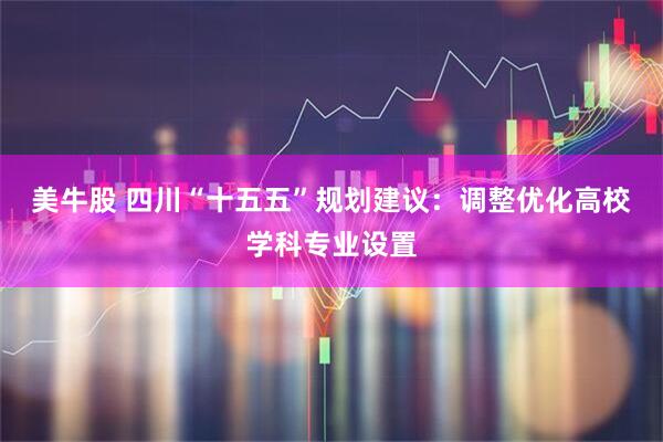 美牛股 四川“十五五”规划建议:调整优化高校学科专业设置