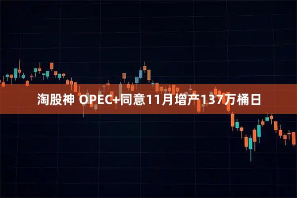 淘股神 OPEC+同意11月增产137万桶日