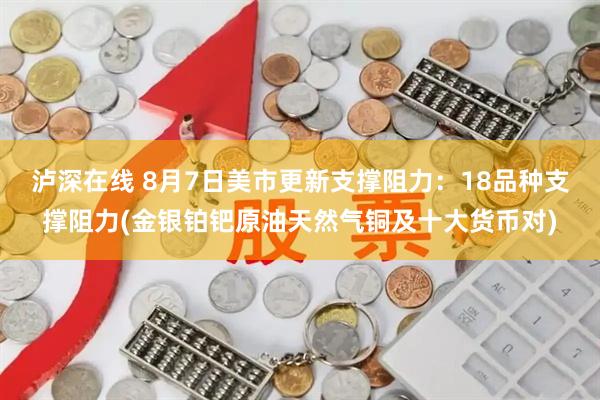 泸深在线 8月7日美市更新支撑阻力：18品种支撑阻力(金银铂钯原油天然气铜及十大货币对)